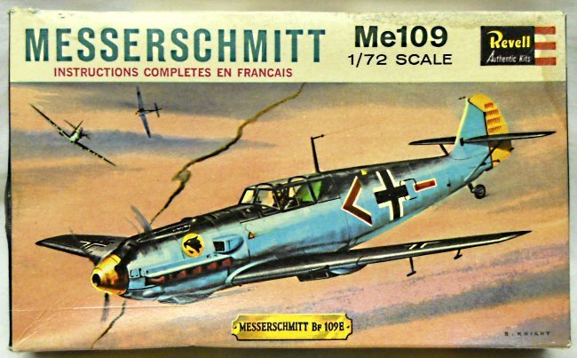 Revell 1/72 Messerschmitt Bf-109E, H612-69 plastic model kit